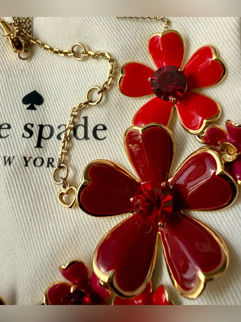 Kate Spade Blushing Blooms Statement Necklace